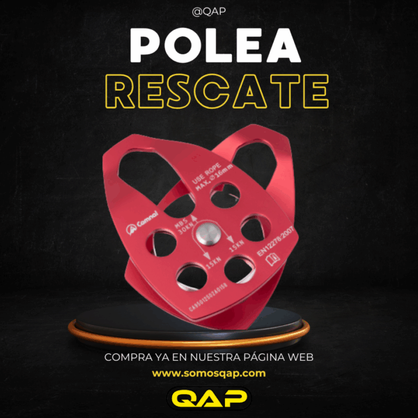 Polea De Rescate30kn C/Placa De Oscilación - Imagen 2